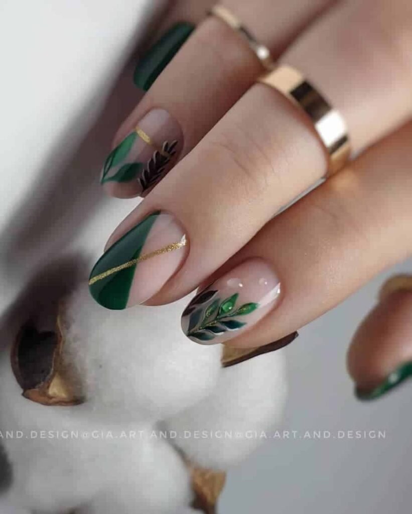 Fall-Green-Nails-@georgianachirila.nailartist-